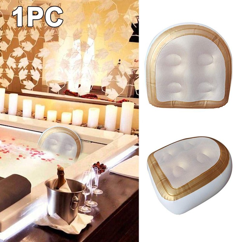 WBTY Bath Pillow, Spa Pillow, Bath Pillow with Mesh Cover,