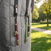 2pcs Knife Lanyards, Paracord Lanyard for Knife EDC Keychains Zipper