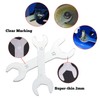 Biqing 7PCS Double End Spanner Ultra Thin Wrench Set, 2mm