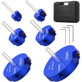 6PCS PVC Pipe Reamer Kit - SCH40 Aluminum Deburring Tool Kit (3/4" to 4") | Dual-Blade Technology | Deburring Tool for PVC & ABS Pipes | Fits Standard 1/2" Drills