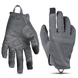 Glove Station The Impulse High Dexterity Shooting Gloves, Touchscreens Compatible, Lightweight Design Extra Snug Fit for Men Outdoor Sports Airsoft Utility, Gray, XX-Large