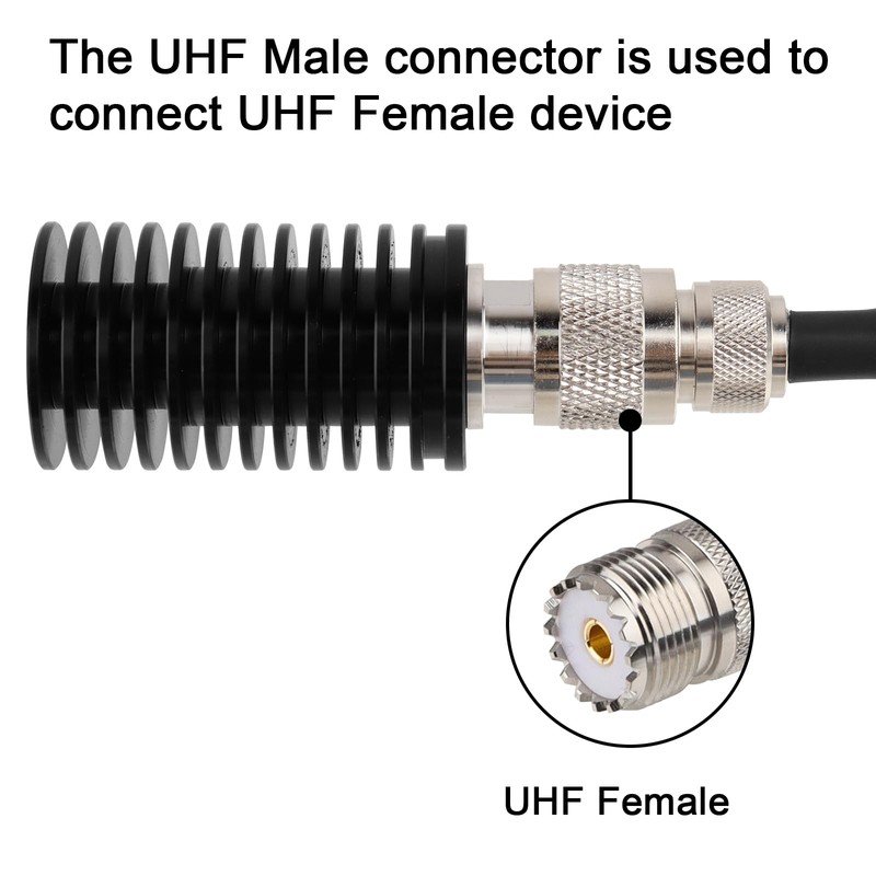 XRDS -RF 15W UHF Male Dummy Load, 50 Ohm UHF
