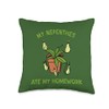 My Nepenthes Ate My Homework Funny Pitcher Plant Graphic Throw