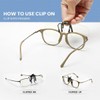 Riwissipa Reading Glasses Clip On and Flip Up Blue Light