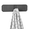 flintronic Wall Mounted Floating Rack with 3 Hooks, Foldable Suction