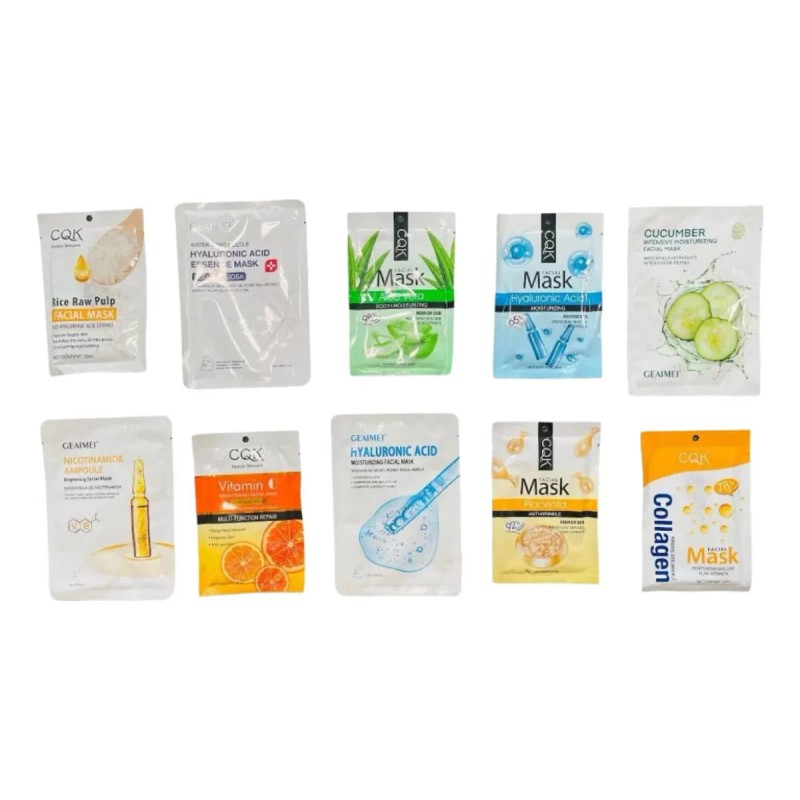 Lote 100 Mascarillas Coreanas Faciales Mayoreo Surtidas Mixta