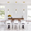 LBSQJ Glass Pendant Lights Kitchen Island 1 Pack 5.9" Clear