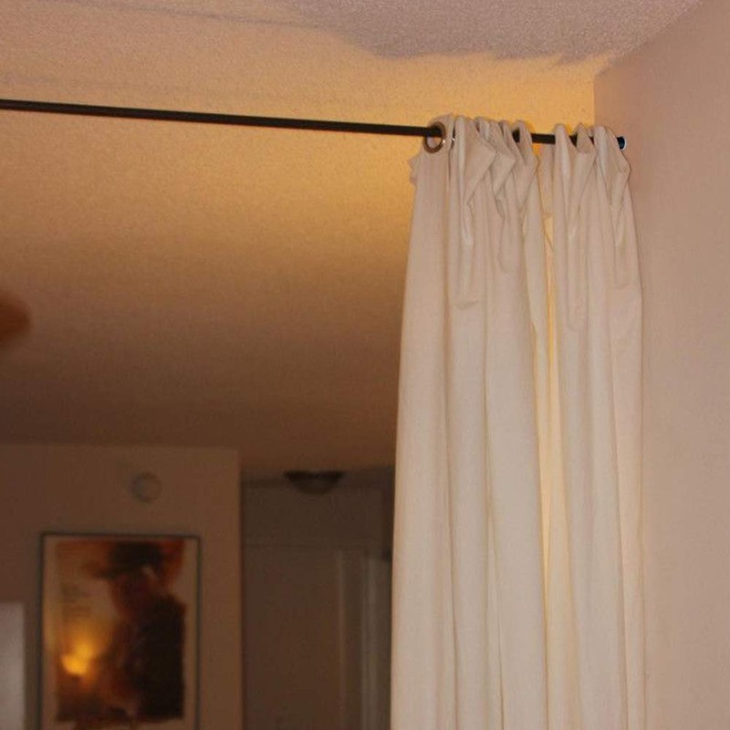 Vailge Room Divider Tension Rods, Premium Curtain Tension Rods,122-150 Inch,No