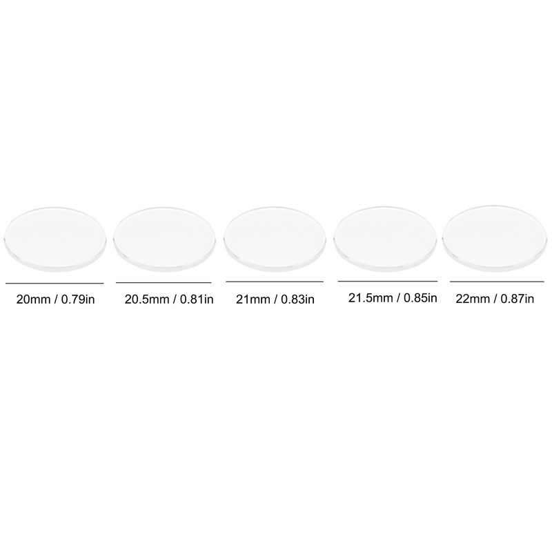 5Pcs Watch Glass 20mm-22mm Sapphire Double Domed Watch Glass Lens