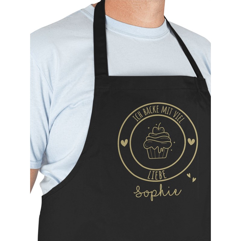 Geschenk mit Namen personalisiert by Shirtracer - Apron - Baking
