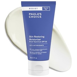 Paulas Choice RESIST Skin Restoring Moisturizer with SPF 50 with Shea Butter and Niacinamide, Broad Spectrum Sun Protection for Dry, Sensitive Skin...