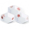 Takumikaze Arita Ware Plate, Sakurabishamon, 3-piece Platter, Made in Japan