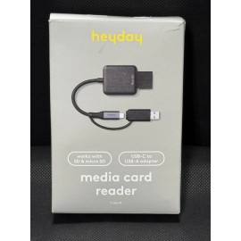 Universal Heyday 90MB/s Card Reader USB-C-USB-A Adapter