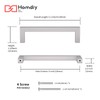 homdiy 10 Pack 5 Inch Brushed Nickel Cabinet Pulls Cabinet