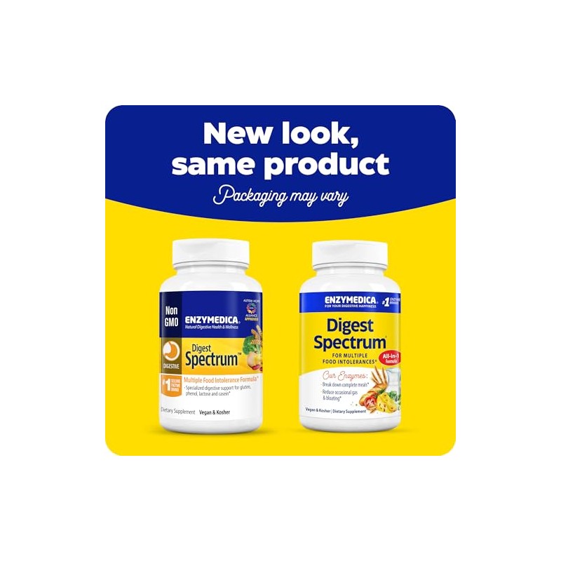 Enzymedica Digest Spectrum Multiple Food Intolerance Formula Capsules