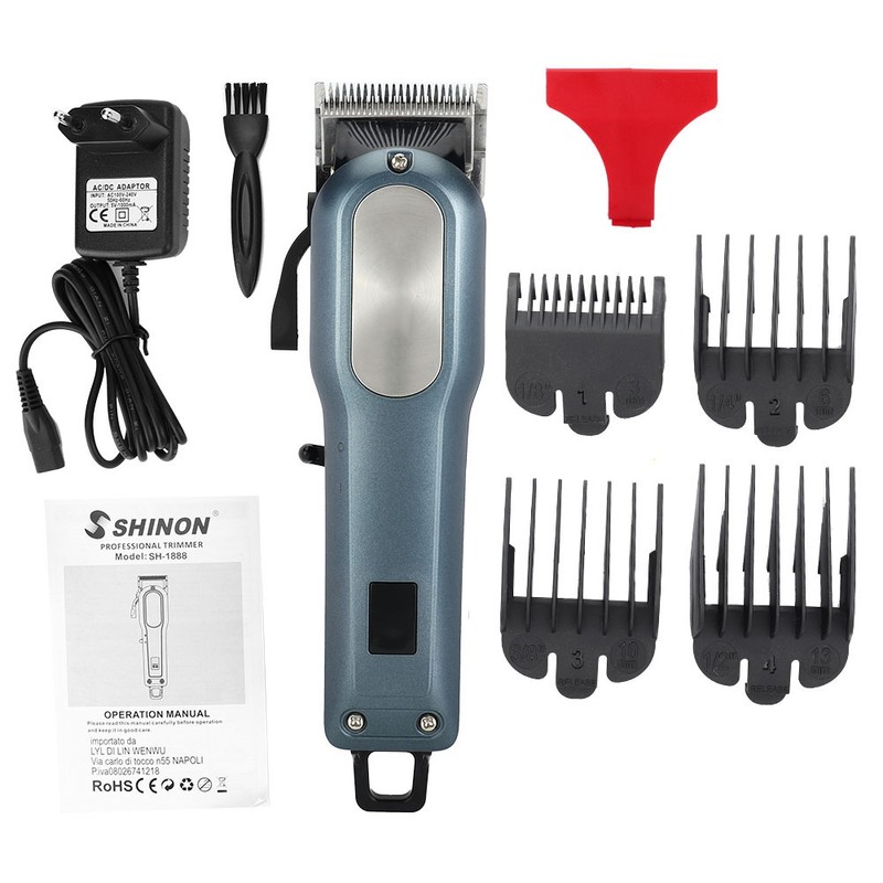 Rechargeable Household Electric Hair Clipper LCD Display Hair Cutter Cordless
