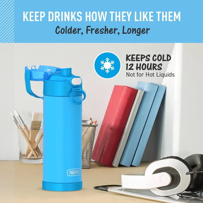 THERMOS FUNTAINER 16 Ounce Stainless Steel Vacuum Insulated Bottle with