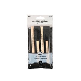 Plaid Foam Brushes 1-Inch, 44246 (4-Piece) , Black