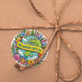 144 World Earth Day Awareness Stickers - 30mm - Teacher Parents School Nursery