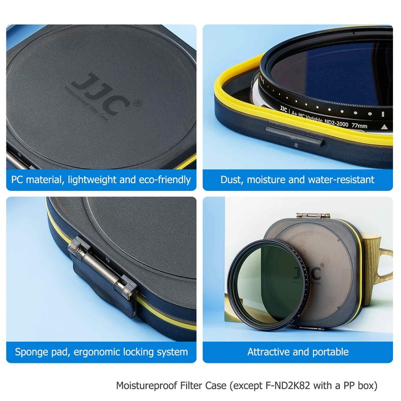 JJC 82mm Variable ND Filter (ND2 - ND2000) Adjustable Neutral