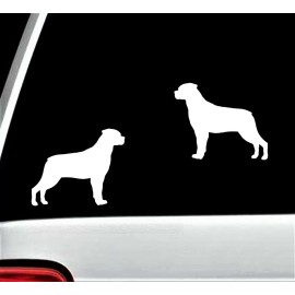 Bluegrass Decals 2-Count Rottweiler Rottie Dog Decal Sticker for Car Window BG 412 Pet Gift