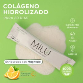 Milu Colágeno Hidrolizado Con Magnesio Y Vitamina C