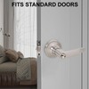 Brigligh High-Security Stainless Steel Door Handle with Lock and Key,