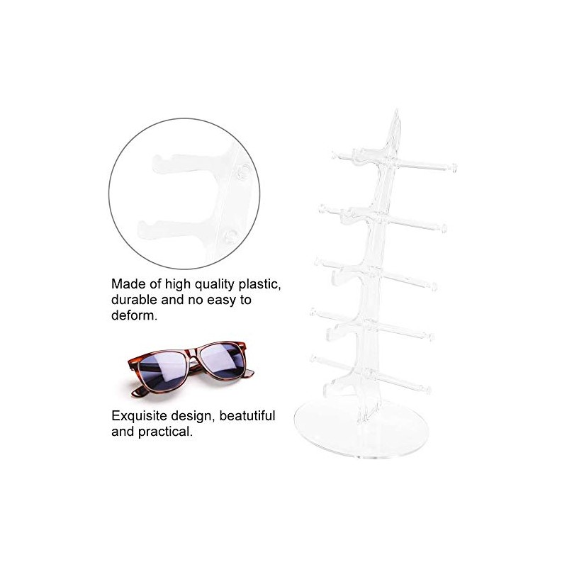POFET Sunglasses Glasses Acrylic Crystal Clear Display Retail Show Stand
