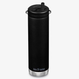 Klean Kanteen 20oz (592ml) TKWide Insulated Water Bottle with Twist Cap, Black