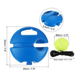 PATIKIL Tennis Train Rebound Ball with 3 String Balls, Solo Tennis Training Equipment Self Practice Portable Tennis Training Tool Rebounder Kit for Beginners Sport Exercise, Blue