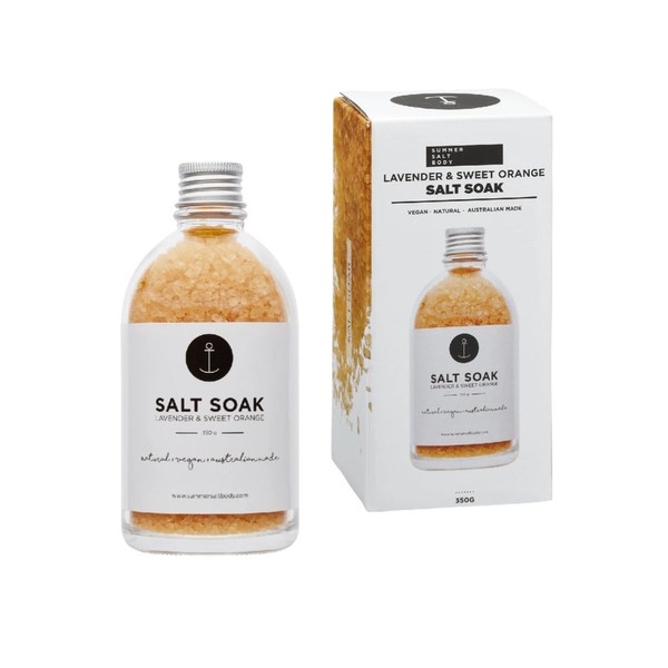 SUMMER SALT BODY Salt Soak Lavender & Sweet Orange - 350g