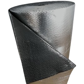 Trade Winds Insulation Roll 16x10 R8 - Black/Silver Foil - 133.33 sq ft - Polyethylene & Aluminum - Class A Fire Rated