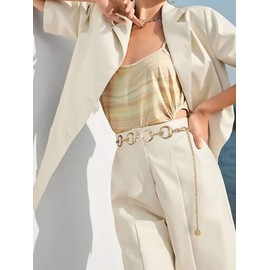 Belly Chain for Women Belly Waist Chain for Girls Moon Belt Body Chain Multilayer Link Body Chain for Summer Beach(Gold)