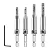 4 Pcs Self Centering Drill Bit, Hinge Drill Bit Set