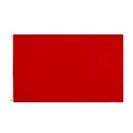 3x5 Foot Solid Red Flag - Plain Red Flags