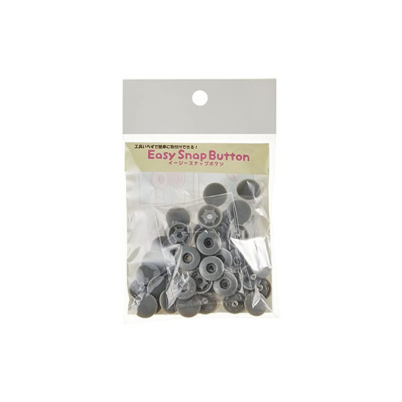 Nippon Chuko Easy Snap Buttons Gray φ0.5 inches (13 mm)