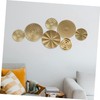 OSALADI 1set Metal Circle Wall Art Modern Decorative Sculpture for
