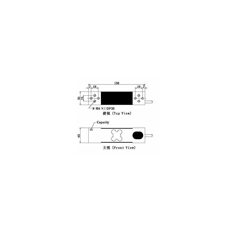 MAVIN NA2 Load Cell C3 NTEP 350 KG compatible ZEMIC
