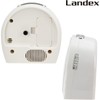 LANDEX YT5300WH Alarm Clock, Analog, Quiet, Continuous Second Hand, Light,