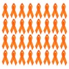 PATIKIL Ribbon Pins, 100Pcs Orange Awareness Ribbon Satin with Safety