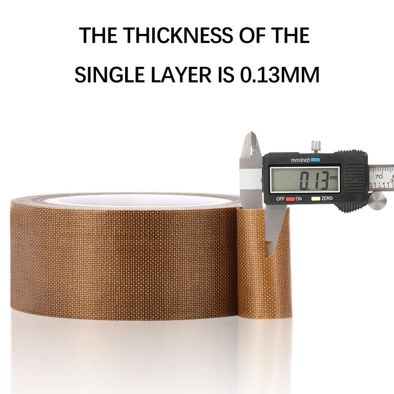 Hoerev 5milx1.5 x33 Yards,Glass Cloth Coated PTFE Adhesive Tape for