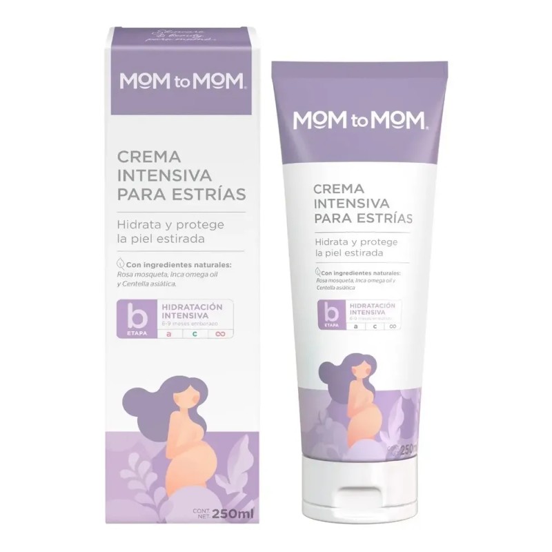 Crema Intensiva Para Estrías Mom To Mom 250 Ml