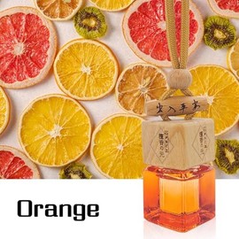 Hanging Car Air Freshener Diffuser, 8ml Orange Essential Oil Car Scent Bottle for Automotive Interior, Long Lasting Auto Fragrance