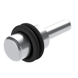 SOTECH Pack of 100 Glass Floor Support for 3 mm Drill Hole with Rubber Rings for Wooden and Glass Floors