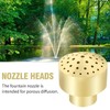 MDEOOSKY Water Fountain Nozzle 1/2" Brass DN15 Pond Column Fountain