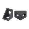 sourcing map 20Pcs Inside Corner Bracket Gusset, 20x20x17mm 2020 Angle