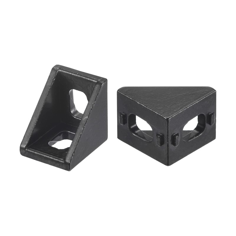 sourcing map 20Pcs Inside Corner Bracket Gusset, 20x20x17mm 2020 Angle