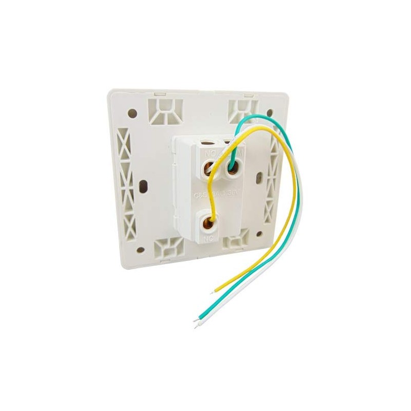 Visionis VIS-7030 White Wide Push to Exit Button Indoor Only