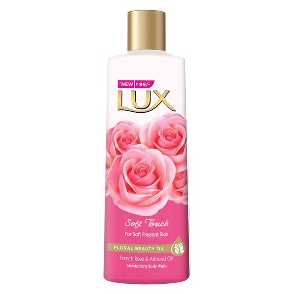 Lux Soft Touch Silk Essence & Rose Infusion Moisturising Body Wash, 240ml