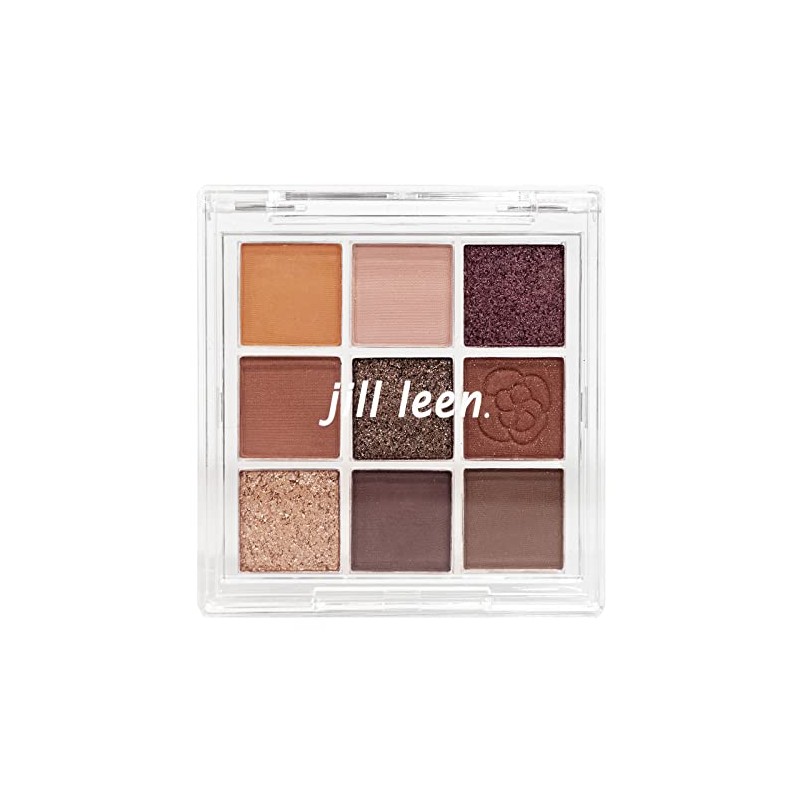 JILL LEEN GM16 Shining Mini Eyeshadow Palette, 9 Colors, Pink,